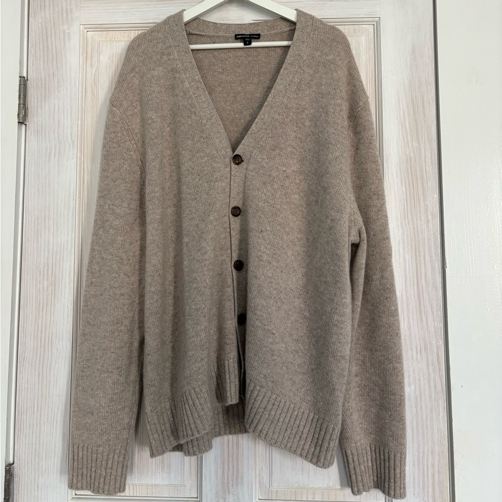 James Perse 100% cashmere men’s cardigan
